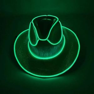 Nuevo Sombrero de Vaquero con Luces LED de Neón para Bodas, Carnavales, Festivales, Fiestas, Disfraces, Sombreros de Personajes de Playa - Product Image 4