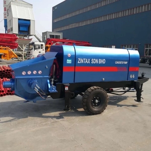 Bomba de Hormigón Eléctrica de Piedra Fina JIUHE Marca XBS30, Bomba de Hormigón Pequeña con Remolque - Product Image 4