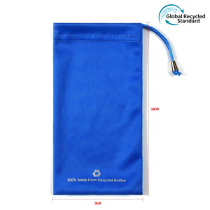 Eastsunshine thân thiện với môi rPet sợi nhỏ dây kéo Kính mát bao bì Pouch Chất lượng cao kính lưu trữ túi cho kính - Product Image 2