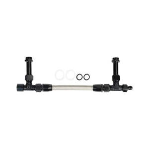 ホリーキャブレターデュアルフィードキャブレター燃料ライン用ステンレス鋼編組8AN4150デュアルフィード燃料ラインキット - Product Image 1