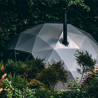Maison préfabriquée de luxe de dôme géodésique de glamping de tente de PVC