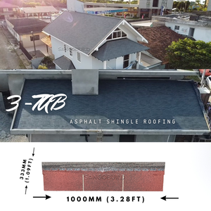 Matériaux de toiture imperméables, <span class=keywords><strong>prix</strong></span> d'usine, bardeaux de bitume, bardeaux d'asphalte à 3 languettes pour base en bois, Philippines, Singapour, Vietnam - Product Image 2