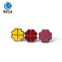 Kancing Shank Lianxu Custom Ramah Lingkungan Berlapis Paduan Seng dengan Pola Logo Fashion Tidak Beraturan untuk Mantel Wanita