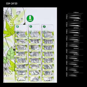 Nouvelles Faux Ongles Autocollants <span class=keywords><strong>de</strong></span> Salon <span class=keywords><strong>de</strong></span> Beauté, Couleur Unie, Style Fini, Emballage Carton (24 Pièces) - Product Image 5