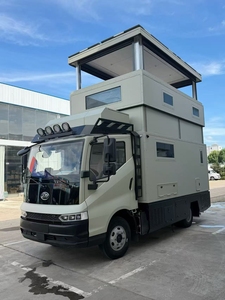 Véhicule mobile hybride PHEV et 100% électrique, type maison, voiture, camionnette, camion avec toit relevable télescopique + lits + salle de bain + réfrigérateur + sèche-linge + cuisine - Product Image 2