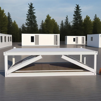 Mini Conteneur Maison Cottage Maison Moderne Mobile Préfabriquée en Acier Léger Petite Maison Villa de 20 pieds Garage Pliant Bureau