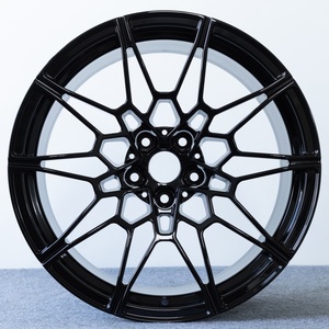Nuevas Llantas de Aluminio Forjado Ligeras y Personalizadas de 25 mm ET 35/112 mm PCD para Automóviles de Pasajeros, Diseño de Panal Negro Brillante, 2 Años de Garantía - Product Image 3