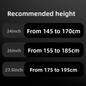 Kalıcı Alüminyum Alaşımlı Dağ Bisikleti Yaylı Çatal 21-30 Hız Değişken Vitesli Şok Emme Hidrolik Disk Frenler Off-road - Product Image 3
