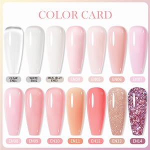 Gel de construction solide pour extension d'ongles en cristal, grande capacité 60 ml, sans forme en papier, vernis à ongles pour extension en salon de manucure - Product Image 2