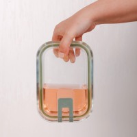 5-delige set transparante keuken opbergdozen, op maat gemaakte bentobox, groothandel, koelkast organizer voor snacks, noten en fruit