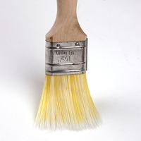 Ensemble de pinceaux à peinture avec manche en bois, pinceaux à peinture à poils coniques en PET de plusieurs tailles, pinceaux à peinture murale personnalisés OEM directement de l'usine