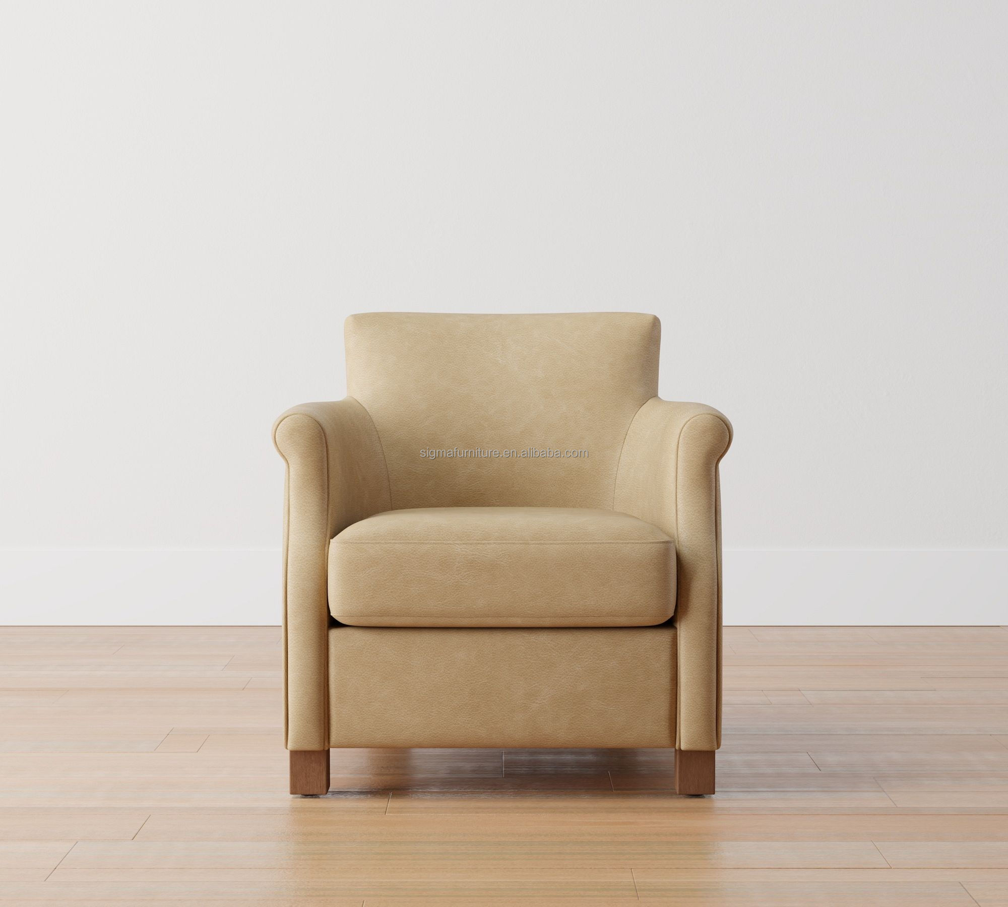 most popular luxury vintage chesterfield leather armchair single seater small armchair sofa