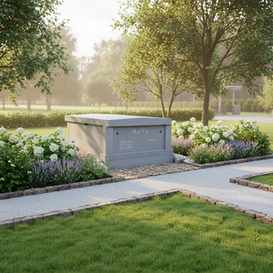Unidades de Columbario y Mausoleo de Granito, Lápidas Exteriores de Estilo Americano Tradicional - Product Image 2