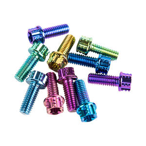 M6/M8 M10 公制钛合金法兰圆头螺丝 彩色刹车摩托车改装紧固件 阳极氧化彩色螺栓 - Product Image 5