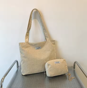 กระเป๋าผ้าแคนวาสขนาดใหญ่แบบกำหนดเองได้ กระเป๋าช้อปปิ้งสะพายไหล่เดี่ยวแบบใหม่เนื้อนุ่ม กระเป๋าช้อปปิ้งหลากสี - Product Image 5