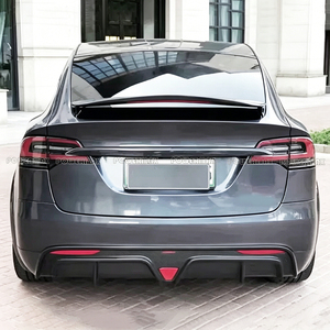 Spoiler Posteriore in Fibra di Carbonio Stile C per Tesla Model <span class=keywords><strong>X</strong></span> - Product Image 4