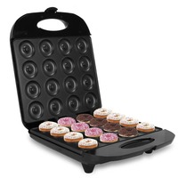 Machine à donuts électrique 1200W à 16 trous, poêle à frire, machine à biscuits, ustensiles de cuisson antiadhésifs multifonctionnels pour la cuisson, machine à gaufres et à crêpes