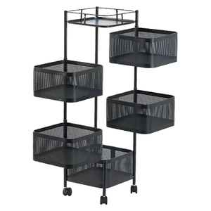 Multilayer phòng tắm xoay lưu trữ giá nhà bếp 2/3/4/5 Tier tầng vòng Rau Trái Cây lưu trữ Kệ giá - Product Image 1