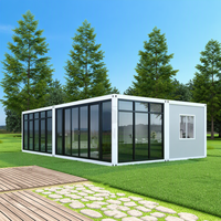 Villas de luxe personnalisées en conteneurs, unités de construction modulaires préfabriquées de haute qualité en panneaux sandwich pour l'extérieur