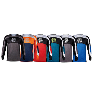 Jersey de Ciclismo <span class=keywords><strong>MTB</strong></span> de Secado Rápido, Manga Larga, Diseño Camuflado, Transpirable, para Descenso, Poliéster, para Hombre, OEM - Product Image 1