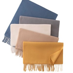 Écharpe en cachemire unie coupe-vent personnalisable avec logo, nouvelle collection automne-hiver 2025, châle coréen à franges pour <span class=keywords><strong>femme</strong></span> - Product Image 5