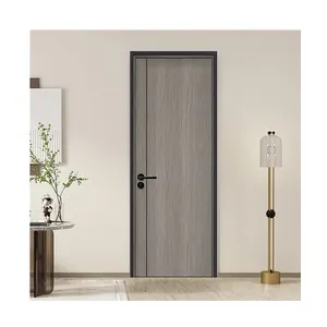 Waterproof WPC eco wood interior door with frame design