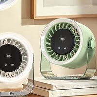 Nouveau ventilateur de table de bureau MLS6220 2026, rechargeable par USB, 1800 mAh, 5 vitesses, mini-ventilateur rafraîchissant pour l'été