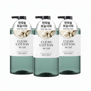 Vegan Life Happy Bath Collezione Originale Bagnoschiuma Leggermente Acido Profumo di Cotone Pulito Flacone Grande 910g Confezione da 3 Sconto Doccia - Product Image 1