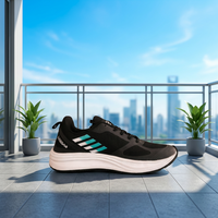 Chaussures de sport noires Leedas Article 702 – Baskets confortables pour activités intérieures