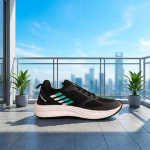 Zapatillas Deportivas Leedas Negras Artículo 702, Cómodas para Deportes en Interiores - Product Image 2