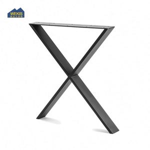 Vintage Rustic Steel X-Frame <b>Table</b> <b>Legs</b> Contemporary Design Dining <b>Table</b> Kitchen Hotel Outdoor Living Room Farmhouse-Style Metal - Product Image 5
