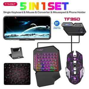 <span class=keywords><strong>Tastiera</strong></span> di gioco con <span class=keywords><strong>una</strong></span> <span class=keywords><strong>mano</strong></span> cablata e Mouse King Set Gadget da gioco per Tablet con <span class=keywords><strong>una</strong></span> sola <span class=keywords><strong>mano</strong></span> cinque in uno - Product Image 2