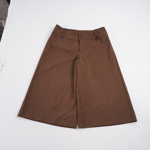 <b>Summer</b> Fashion Basic Solid Color Home Lazy Double Button Straight Medium <b>Pants</b> Loose Pocket Casual Cropped <b>Pants</b> - Product Image 6