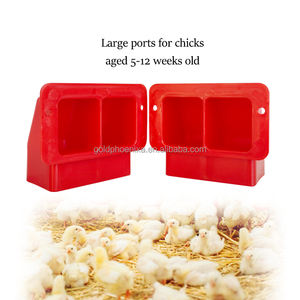 YYC DIY patio trasero pollito alimentador codorniz Puerto kits alimentador <span class=keywords><strong>de</strong></span> aves <span class=keywords><strong>de</strong></span> corral para aves pequeñas - Product Image 2