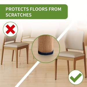 แผ่นรองเฟอร์นิเจอร์กันน้ำแบบไม่ทอ ขนาด 2 นิ้ว กาวเหนียวแน่น 300 ชิ้น ป้องกันรอยขีดข่วน ความหนาแน่นสูง สำหรับพื้นไม้เนื้อแข็ง - Product Image 1