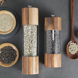 <span class=keywords><strong>Moulin</strong></span> <span class=keywords><strong>à</strong></span> sel et <span class=keywords><strong>poivre</strong></span> manuel en bois d'acacia de qualité supérieure, accessoires de cuisine en gros, moulins <span class=keywords><strong>à</strong></span> sel et <span class=keywords><strong>poivre</strong></span> de 6 et 8 pouces - Product Image 2