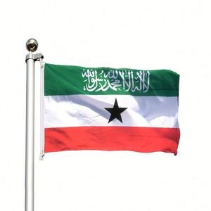Banderas de Jordania y Yemen para Exteriores, 3x5, Poliéster, Impresión Digital, Rojo, Blanco, Verde, Negro, Estilo Volador, Plegables - Product Image 1
