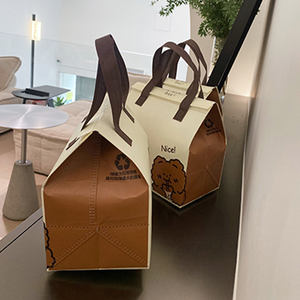 Sac isotherme pour la restauration rapide à emporter, avec logo imprimé personnalisé, bande adhésive bon marché, non tissé - Product Image 4