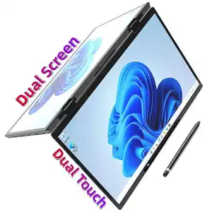 Nieuwe Dual 14 Inch 2in1 Yoga Tablet Gaming Laptops Winnen 11/12 Notebook Met 2in1 Toetsenbord Laptop Netbook