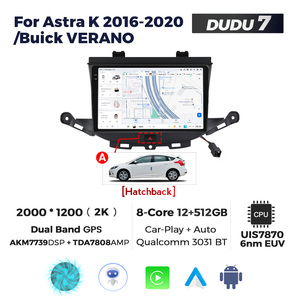 DUDUAUTO para <span class=keywords><strong>Opel</strong></span> <span class=keywords><strong>Astra</strong></span> H 2004-2014, Sistema Multimedia Android Modificado para Auto, Bluetooth, Navegación, Carplay, <span class=keywords><strong>Pantalla</strong></span> de Visión Trasera - Product Image 3