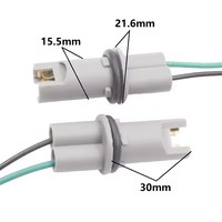 Auto DC 12V W5W T10 T13 T15 194 168 Lampenfassung Kabelbaum Verlängerungsstecker Adapter