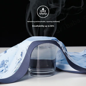 Ropa interior de seda helada para hombre, Calzoncillos Bóxer con estampado Floral transpirable, piernas cortas sin costuras, ropa interior al por mayor para adultos - Product Image 2