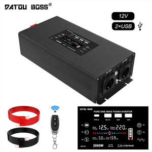 DATOUBOSS système d'énergie solaire domestique 12v 24V à 220v onduleur solaire de voiture à onde sinusoïdale <span class=keywords><strong>pure</strong></span> 2000w 4000w onduleur - Product Image 2