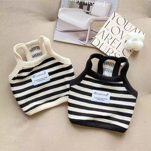 Bluetime <b>Dog</b> Vest Summer Breathable Sleeveless Pet <b>Clothes</b> for Small <b>Dogs</b> Pomeranian Teddy Striped <b>Design</b> - Product Image 3