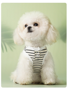 Manteau pour chien en peluche classique de style printemps-été, simple, à pois, en jacquard - Product Image 4