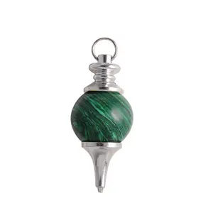 2023 Factory hot sale Pendulum Reiki Chakra Healing Ball Shape Pendulum 18MM With Chain for home decoration
