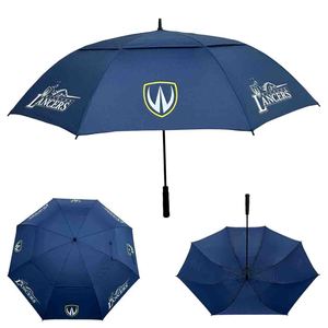 Высокое качество 50/ 60 /68 дюймов автоматический зонт для гольфа двухслойный ветрозащитный большой логотип рекламный уличный Солнечный дождь - Product Image 3