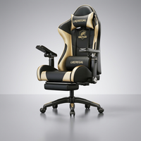 Chaise de jeu ergonomique en cuir de luxe avec accoudoirs réglables 4D, pivotante, vérin à gaz 4 positions, faible MOQ