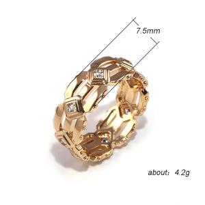 Anello da Uomo alla Moda per Matrimonio, Design Geometrico Minimalista ed Elegante, Gioiello per Uso Quotidiano, Anello Statement - Product Image 3