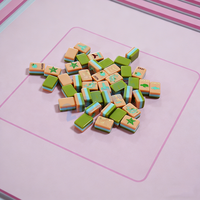 Nouveau design Plateau de jeu carré pour 4 joueurs, Tapis de Mahjong flottant et imperméable pour piscine, Table flottante 34 pouces